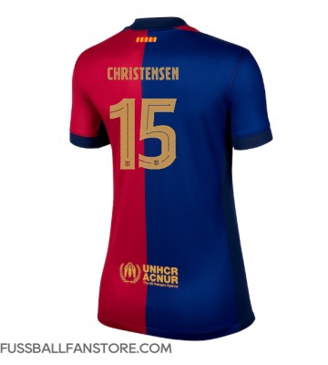 Barcelona Andreas Christensen #15 Replik Heimtrikot Damen 2024-25 Kurzarm